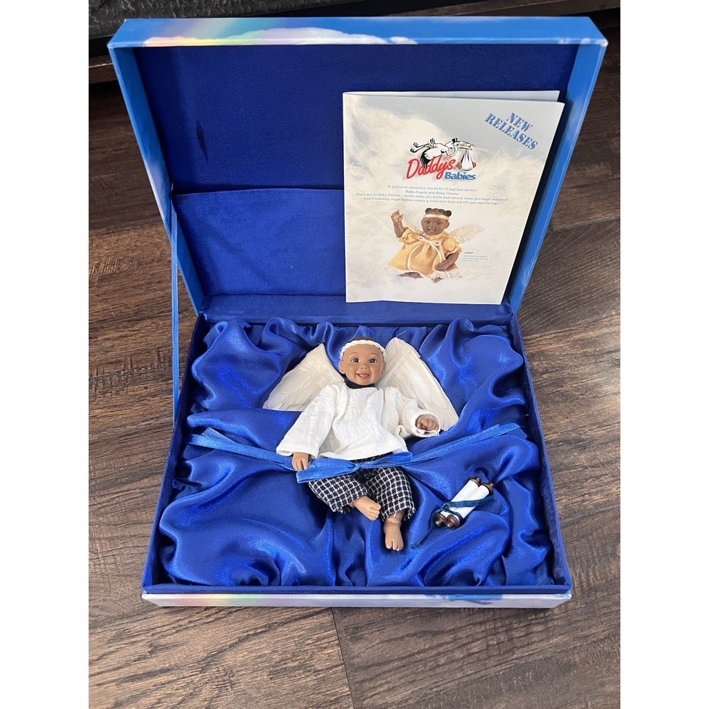 VTG‎ Daddy's Angel Babies Baby Noa Wings USA Collectible African American Doll